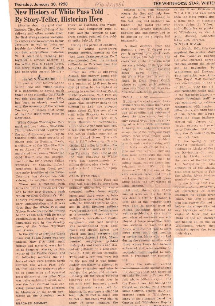 Newspaper Clipping